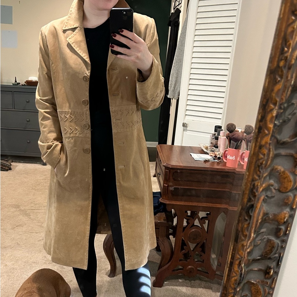 Vintage Suede Trench